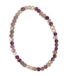  [[Natural stone purple fluorite bracelet///Bracelet en pierre naturelle de fluorite violette]]