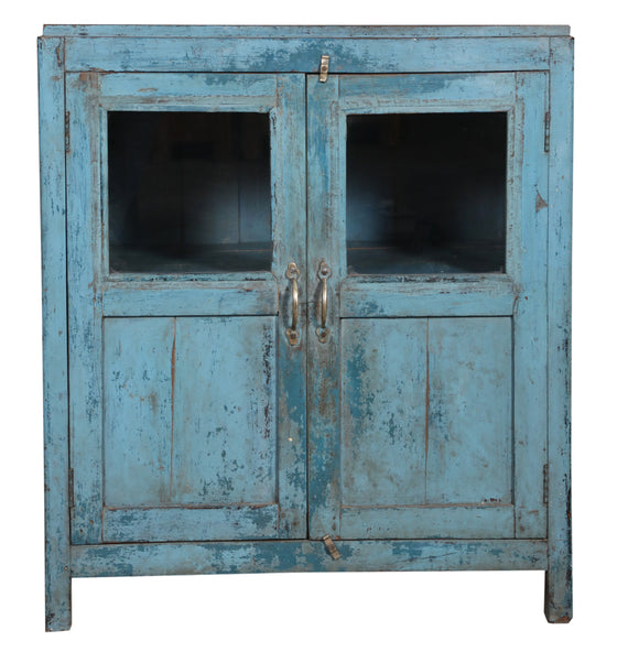 [[Turquoise vintage glass cabinet///Armoire vitrée vintage turquoise]]