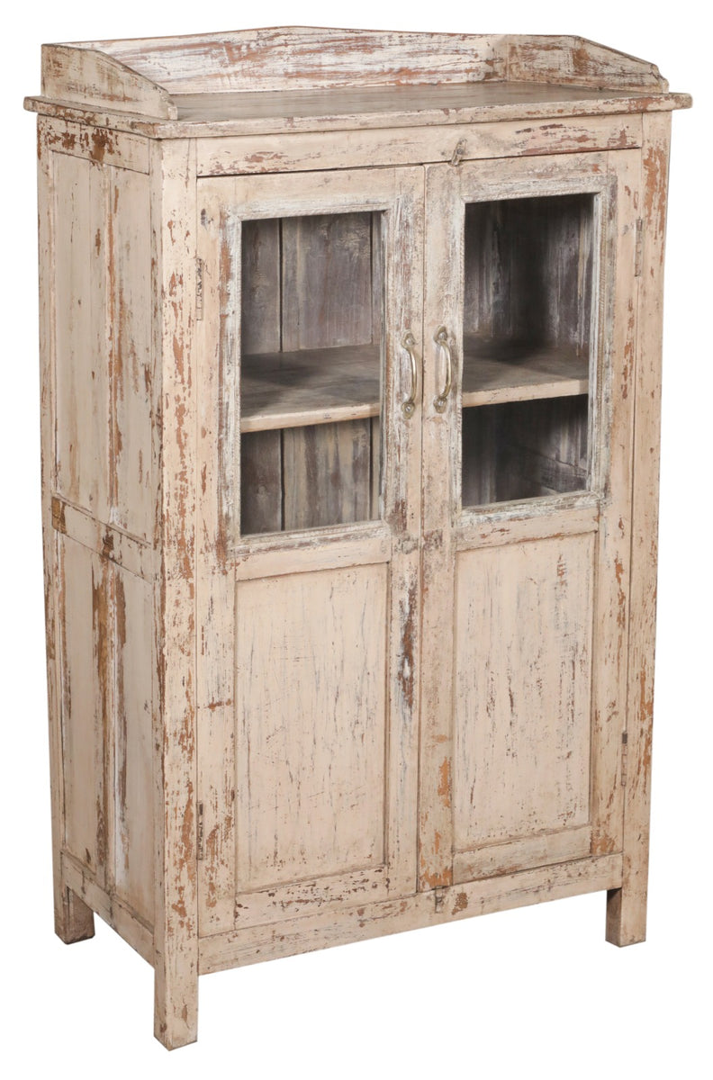 FOREHILL Vitrine en Verre 190cm Blanc avec 4 Portes et 6 Étagères FOREHILL Vitrine en Verre 190cm Blanc avec 4 Portes et 6 Étagères