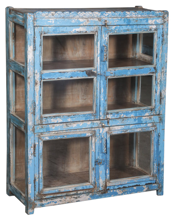 [[Turquoise vintage glass cabinet///Armoire vitrée vintage turquoise]]