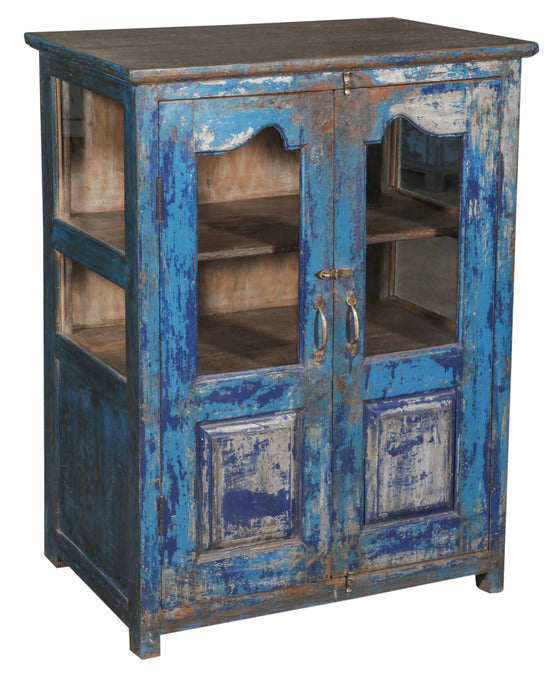 [[Turquoise vintage glass cabinet///Cabinet vitré vintage turquoise]]