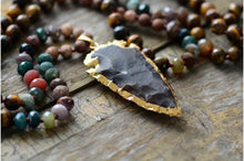  [[Black Onyx and Tiger's eye mala necklace///Collier mala en onyx noir et oeil de tigre]]