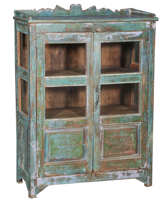 [[Turquoise vintage glass cabinet///Armoire vitrée vintage turquoise]]