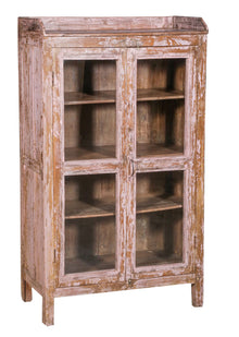  [[Pastel pink vintage glass cabinet///Armoire vitrée vintage rose pastel]]