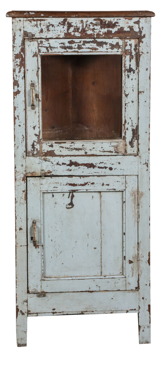 [[Antique white vintage glass cabinet///Ancien cabinet vitré vintage blanche]]