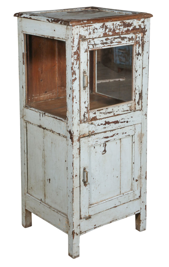 [[Antique white vintage glass cabinet///Ancien cabinet vitré vintage blanche]]