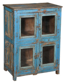  [[Turquoise vintage glass cabinet///Armoire vitrée vintage turquoise]]