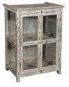 [[Pastel beige vintage glass cabinet///Cabinet vintage vitré beige pastel]]