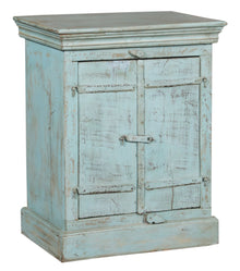  [[Turquoise vintage bedside table///Table de chevet vintage turquoise]]