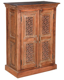  [[Vintage teak wood cabinet///Armoire vintage en bois de teck]]