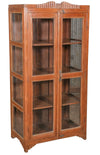 [[Vintage teak wood glass cabinet///Cabinet vitré vintage en bois de teck]]