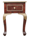 [[Small side table with brass accents///Petite table d'appoint avec accents en laiton]]