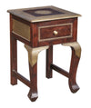 [[Small side table with brass accents///Petite table d'appoint avec accents en laiton]]