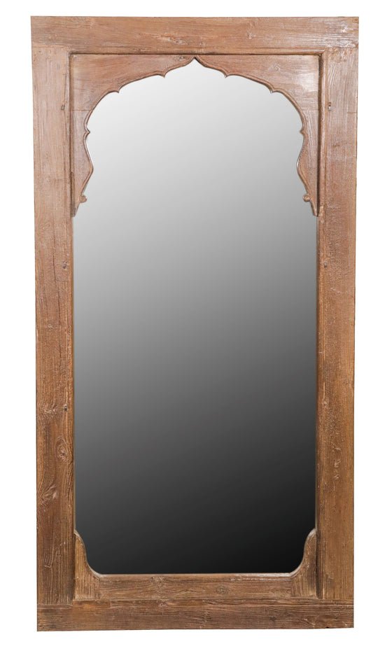 [[Antique Indian door frame with a mirror///Cadre de porte indien ancien avec miroir]]