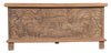 [[Vintage teak wood chest with carvings///Coffre vintage en bois de teck avec sculptures]]