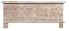 [[Whitewashed vintage chest with carvings///Coffre vintage blanchi à la chaux avec sculptures]]