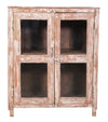[[Pastel beige vintage glass cabinet///Cabinet vintage vitré beige pastel]]