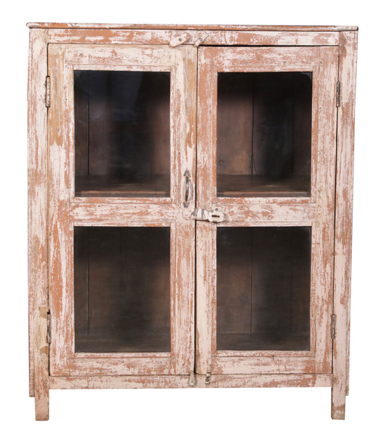 [[Pastel beige vintage glass cabinet///Cabinet vintage vitré beige pastel]]