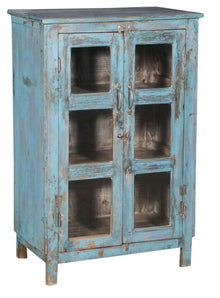  [[Turquoise vintage glass cabinet///Armoire vitrée vintage turquoise]]