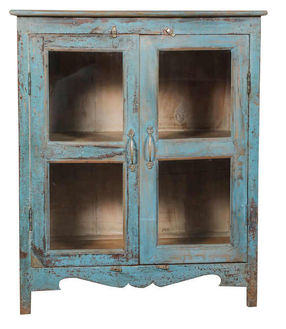 [[Turquoise vintage glass cabinet///Armoire vitrée vintage turquoise]]