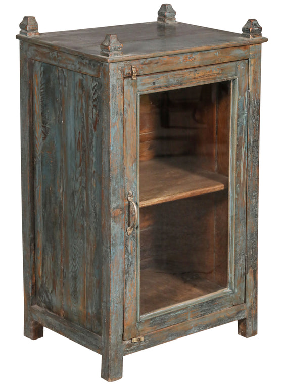 [[Turquoise vintage glass cabinet///Armoire vitrée vintage turquoise]]