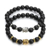 [[Black Onyx bracelet with a Buddha charm///Bracelet en onyx noir avec une breloque de Bouddha]]