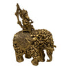 [[Brass Ganesh riding the elephant of fertility//Ganesh en laiton chevauchant l'éléphant de la fertilité]]