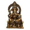 [[Large Ganesh brass statue///Grande statue de ganesh en laiton]]