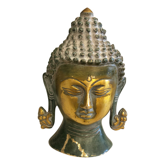 [[Brass Buddha head///Tête de buddha en laiton]]