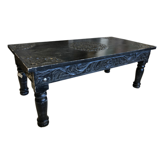 [[Charcoal Jali coffee table///Table basse Jali charbon]]