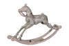 Whitewashed wooden rocking horse// Cheval à bascule en bois blanchi à la chaux