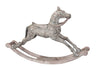 Whitewashed wooden rocking horse// Cheval à bascule en bois blanchi à la chaux