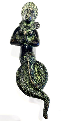  [[Mermaid brass door handle///Poignée de porte en laiton en forme de sirène]]