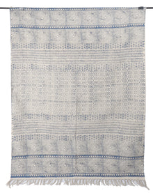 [[Hand block printed rug and throw blanket///Tapis imprimé à la main en bloc et couverture]]