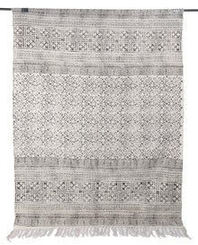  [[Hand block printed rug and throw blanket///Tapis imprimé à la main en bloc et couverture]]