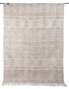 [[Hand block printed rug and throw blanket///Tapis imprimé à la main en bloc et couverture]]