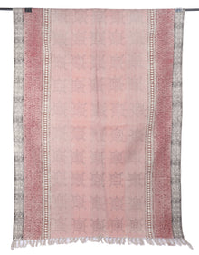  [[Hand block printed rug and throw blanket///Tapis imprimé à la main en bloc et couverture]]