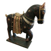 [[9" - 11" horse sculpture decorated with brass accents///Sculpture de cheval de 9'' - 11'' décorée d'accents en laiton]]