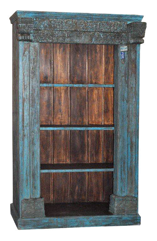 [[Blue Vintage Bookshelf///Bibliothèque vintage bleue]]