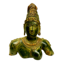  [[Old Ardhanari idol brass bust///Buste en laiton de l'ancienne idole d'Ardhanari]]
