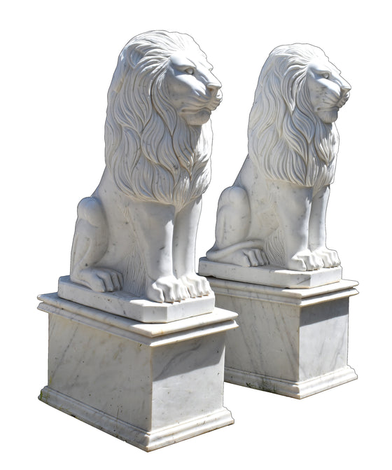 [[Marbre Lion Scupture // Scupture de lion en marbre]]