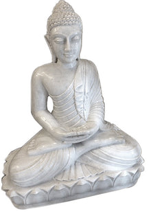  White Marble Buddha