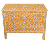 Orange mother of pearl dresser//Commode en nacre orange