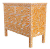 Orange mother of pearl dresser//Commode en nacre orange