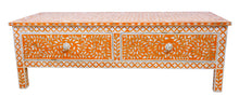  [[Orange mother of coffee table//Table basse en nacre orange]]