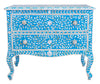 Turquoise mother of pearl chest//Coffre en nacre turquoise