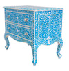 Turquoise mother of pearl chest//Coffre en nacre turquoise