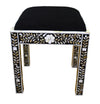 Black mother of pearl desk & stool set//Set bureau & tabouret en nacre noire