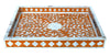 Mother of pearl inlay tray//Plateau incrusté en nacre