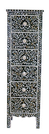 Mother of pearl narrow cabinet//Cabinet étroit en nacre